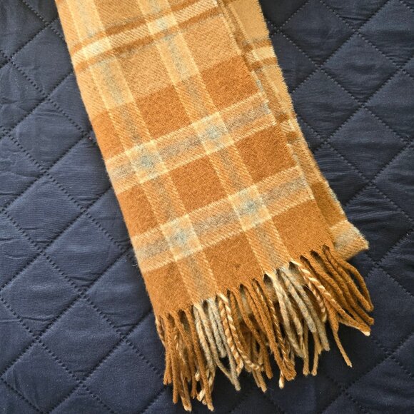 Harrods Knightsbridge Lambswool Scotland Plaid Scarf - Picture 1 of 3
